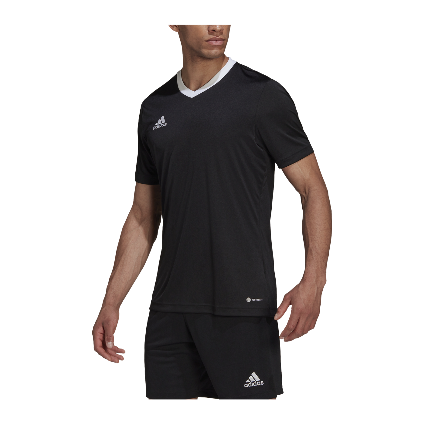 adidas Entrada 22 Trikot Schwarz Weiss