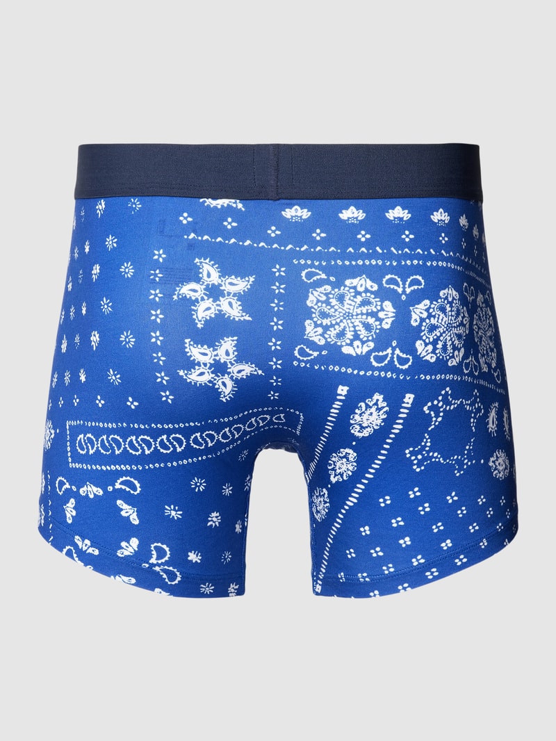 Trunks mit Label-Bund Modell 'BANDANA' im 2er-Pack in marineblau