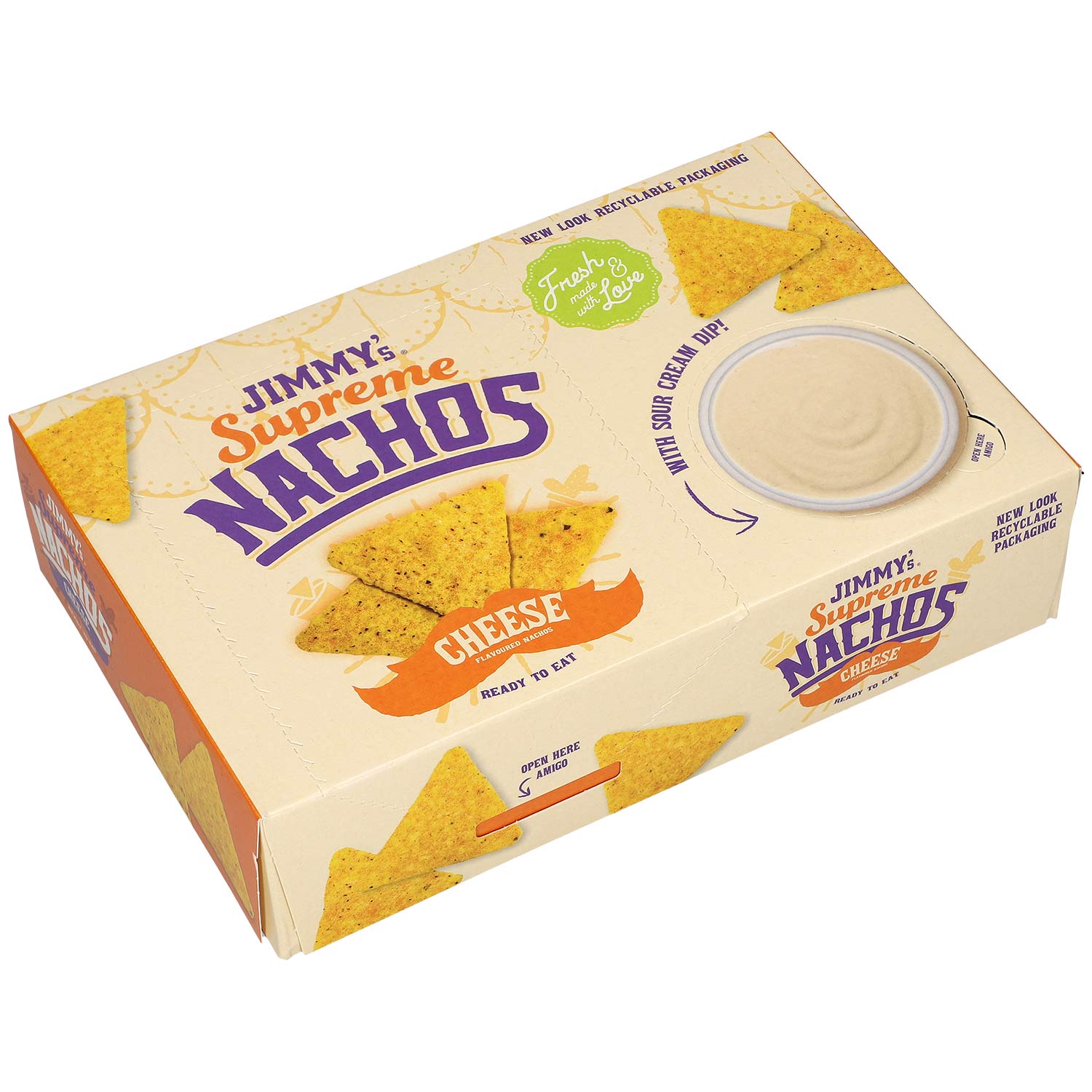 Jimmy's Supreme Nachos To Go Cheese with Sour Cream Dip 200g