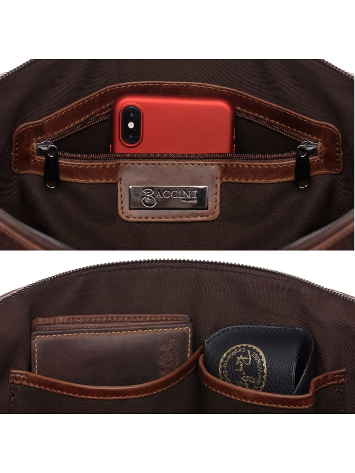 BACCINI Leder-Laptoptasche 15