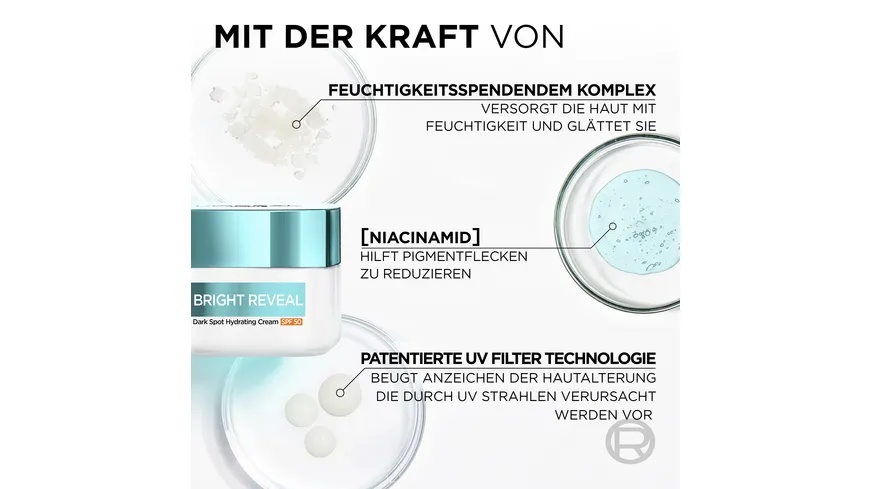 L'Oréal Bright Reveal Dark Spot Feuchtigkeitspflege LSF50 50 ml