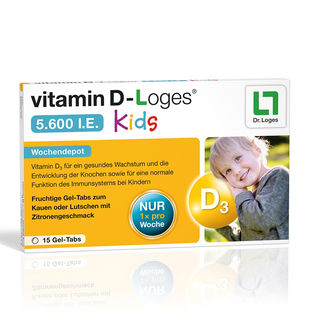 VITAMIN D-LOGES 5.600 I.E. Kids Kautabletten