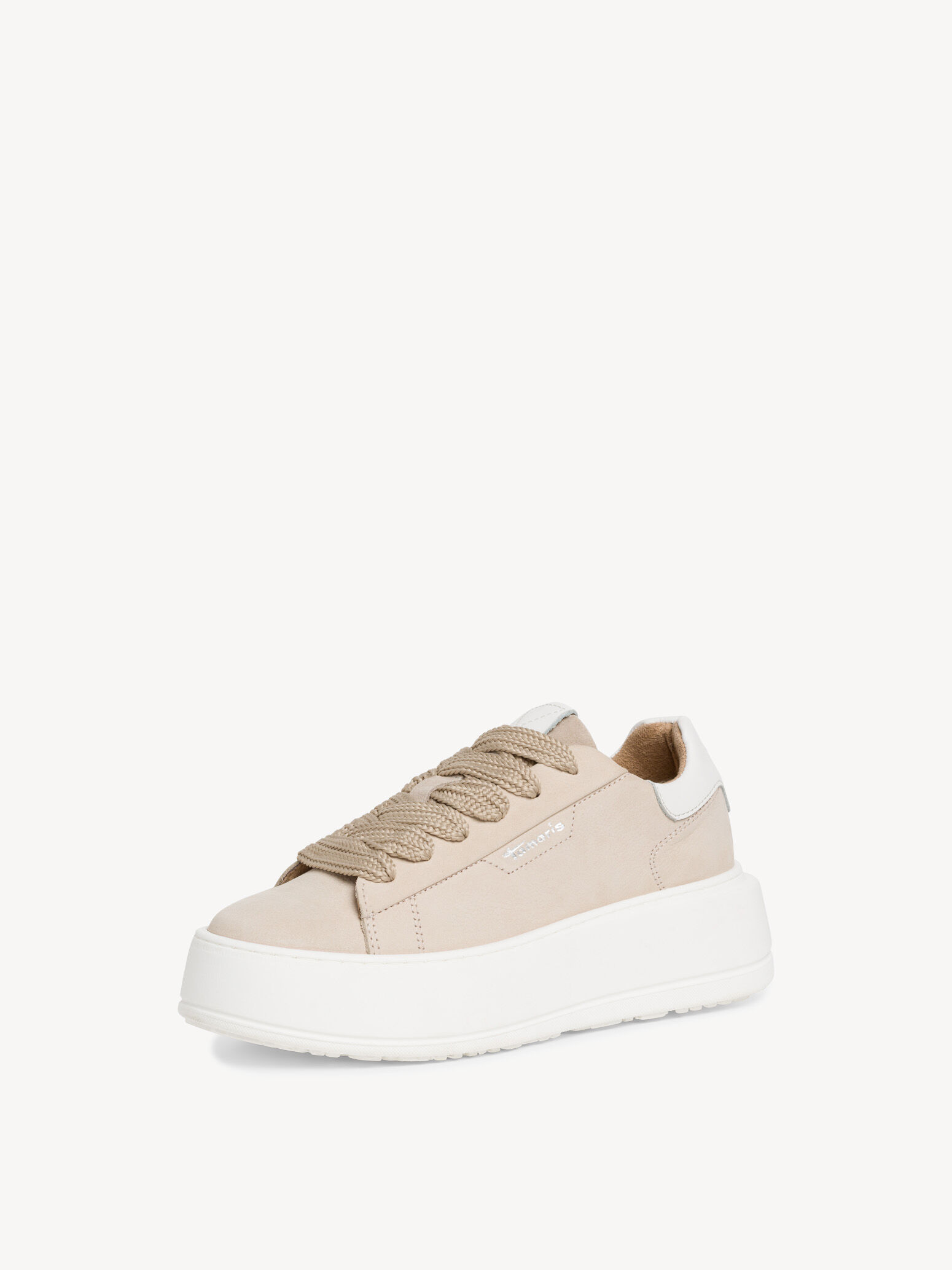 Basket en cuir - beige