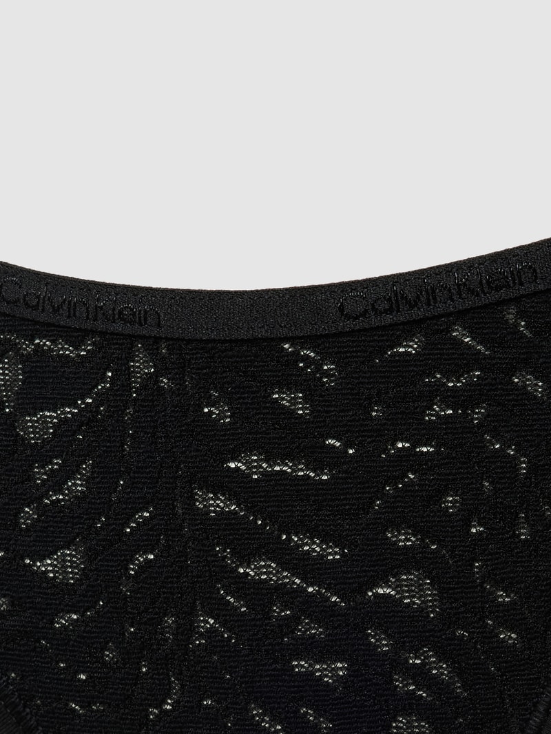 Slip mit Spitzenbesatz Modell 'INTRINSIC' in schwarz