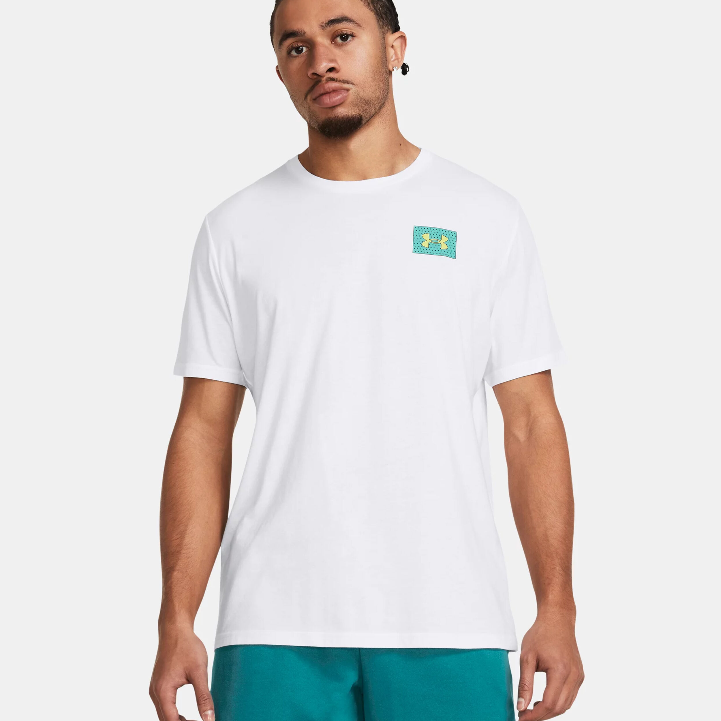 Color Block Logo LC T-Shirt Herren - Weiß