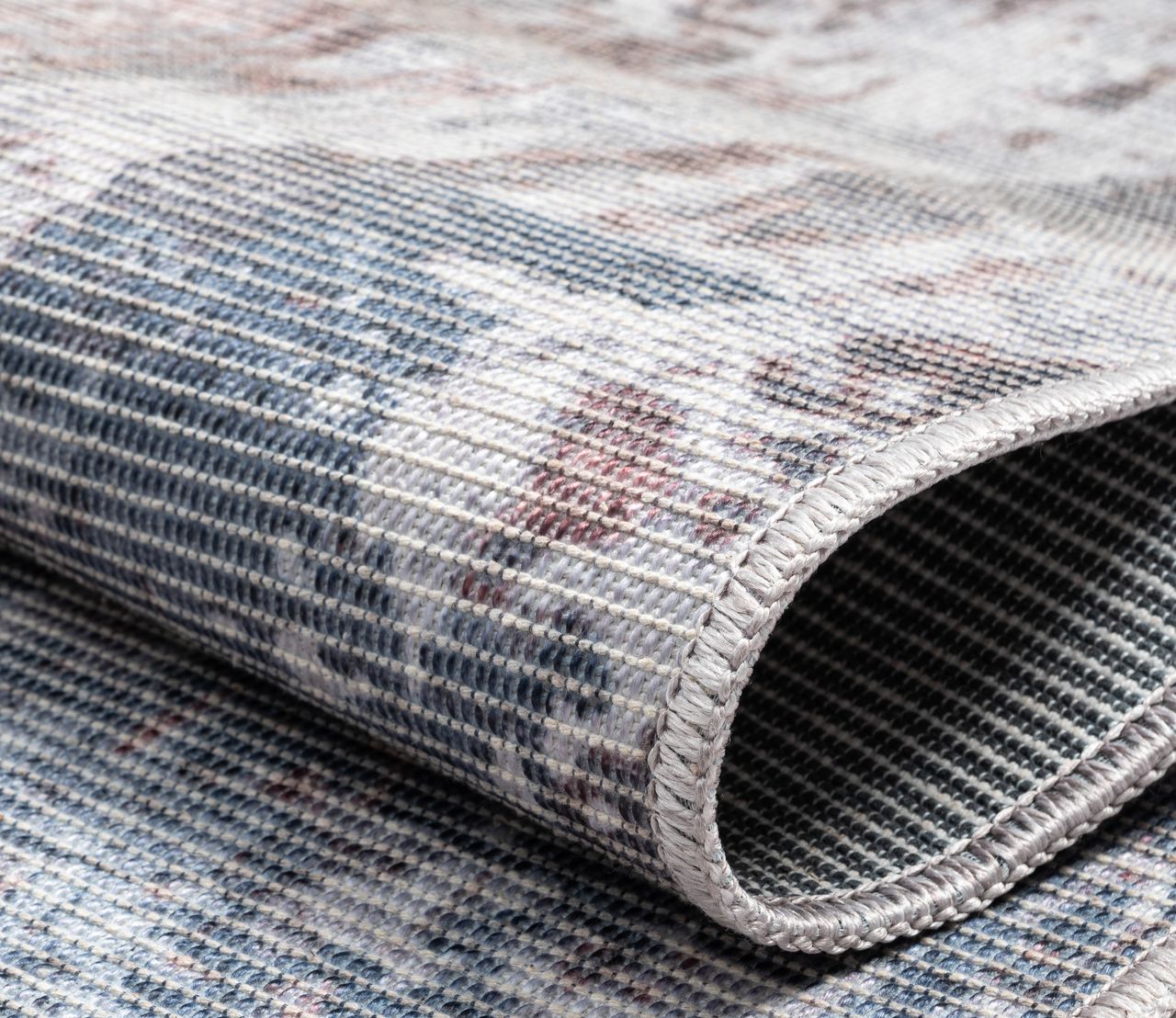 MyFlair Teppich Olivia, 120cm x 180cm, Farbe grau/blau/braun Mix, rechteckig