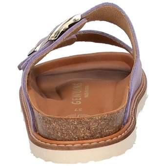 Genuins Hawaii Velour Pantolette in lila