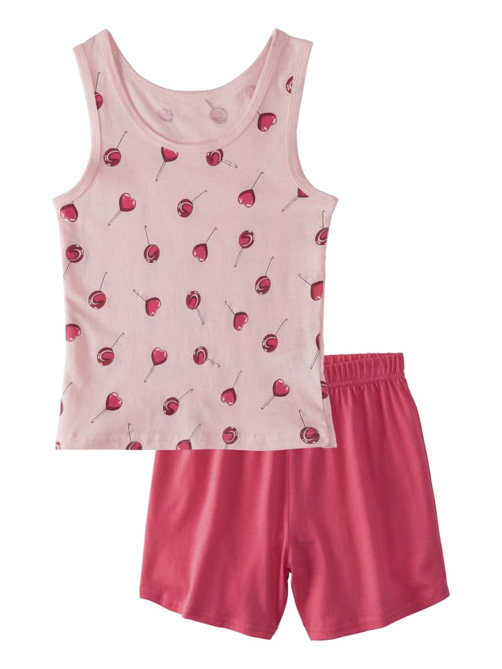 Buffalo Pyjama in pink / gemustert günstig kaufen