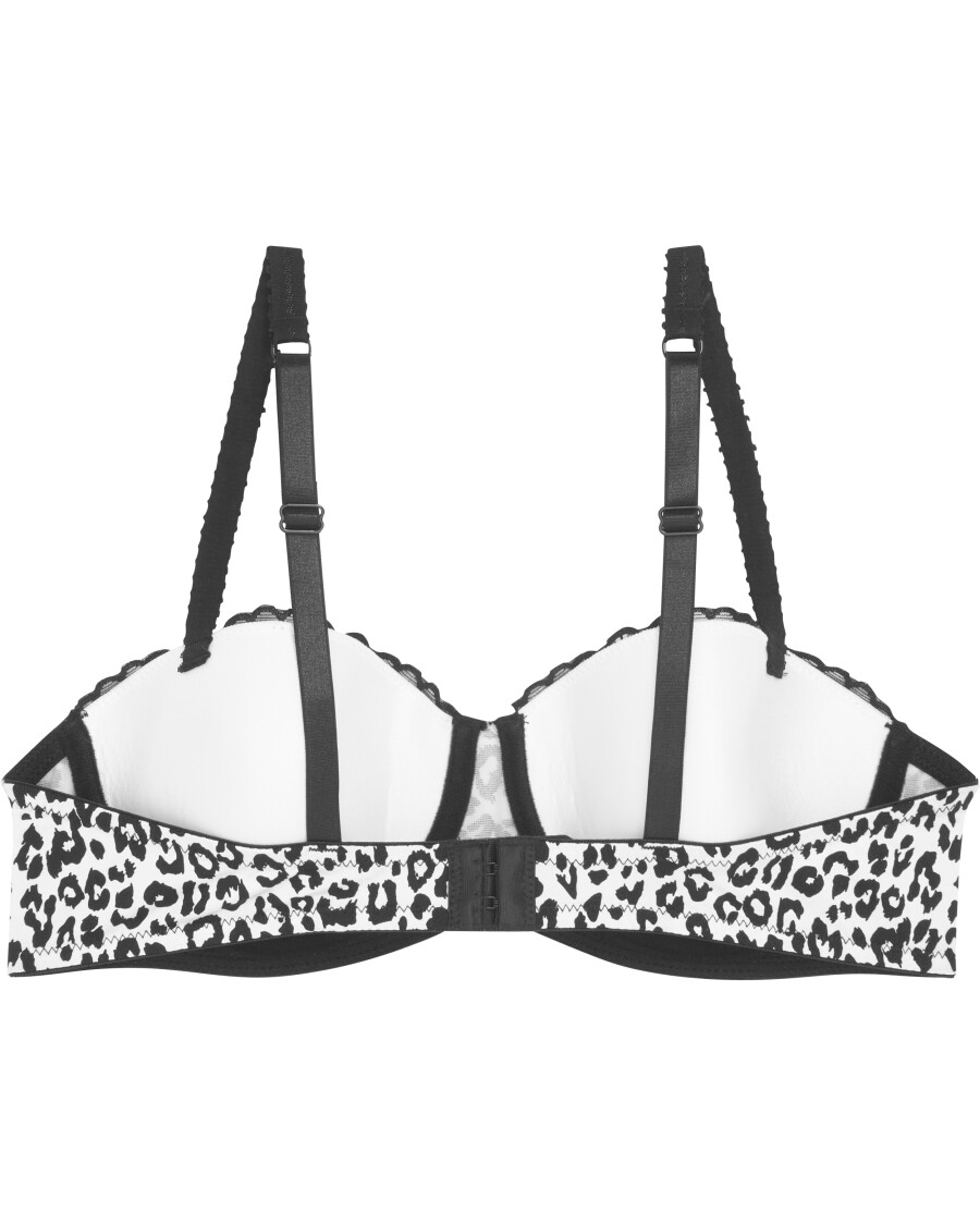 Balconette-BH mit Leoprint