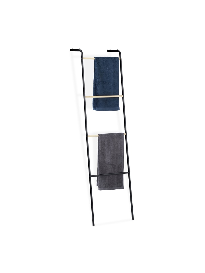 relaxdays Handtuchleiter in Schwarz günstig kaufen onesize
