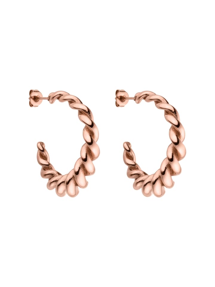PURELEI Ohrringe Twisted in Rosegold günstig kaufen onesize