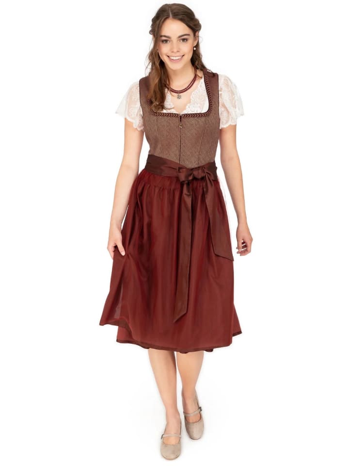 KRÜGER Midi Dirndl TAMIKA in braun günstig kaufen