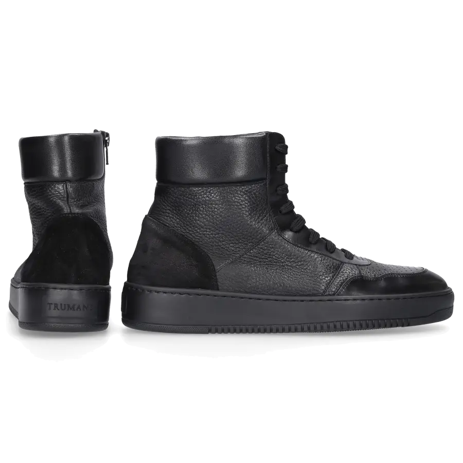 Truman's - Sneaker high 9435 Kalbsleder - schwarz