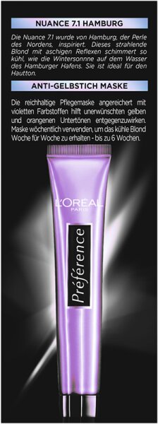 L'Oréal Paris Préférence Cool Blondes Haarfarbe