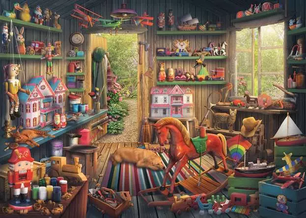 Puzzle 1000 Teile - Spielzeug von damals