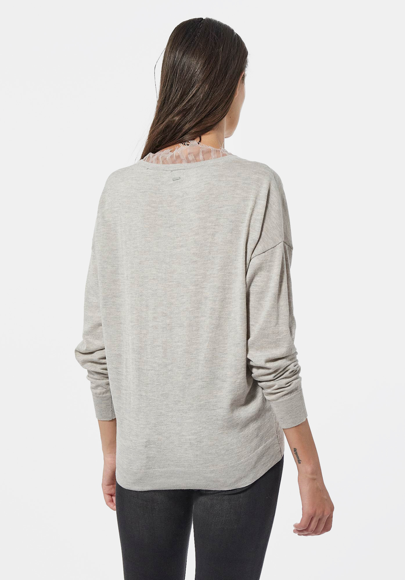 FAME   Pull gris Femme