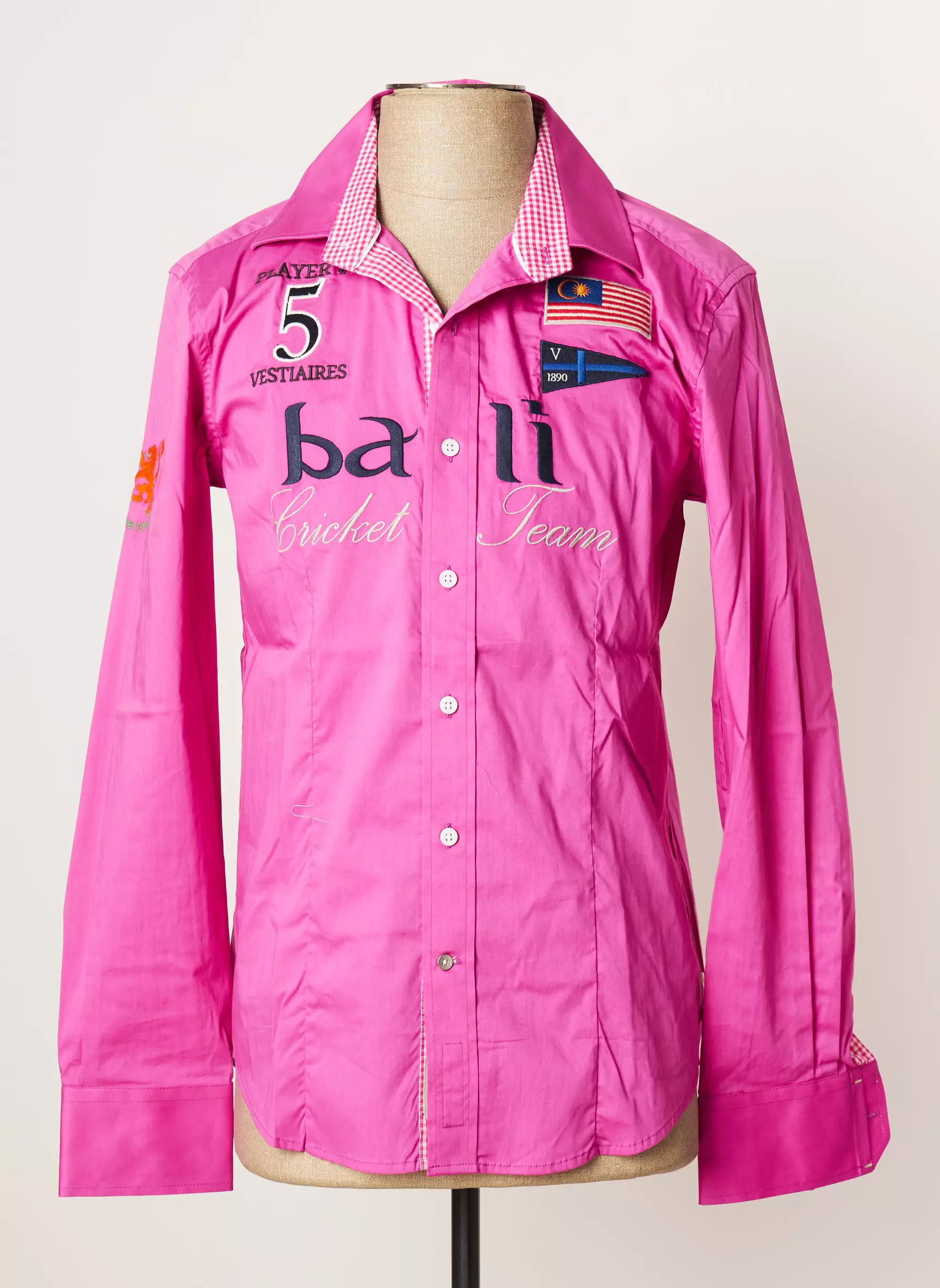 Vestiaires Principaute Cannoise Manches Longues Homme couleur rose