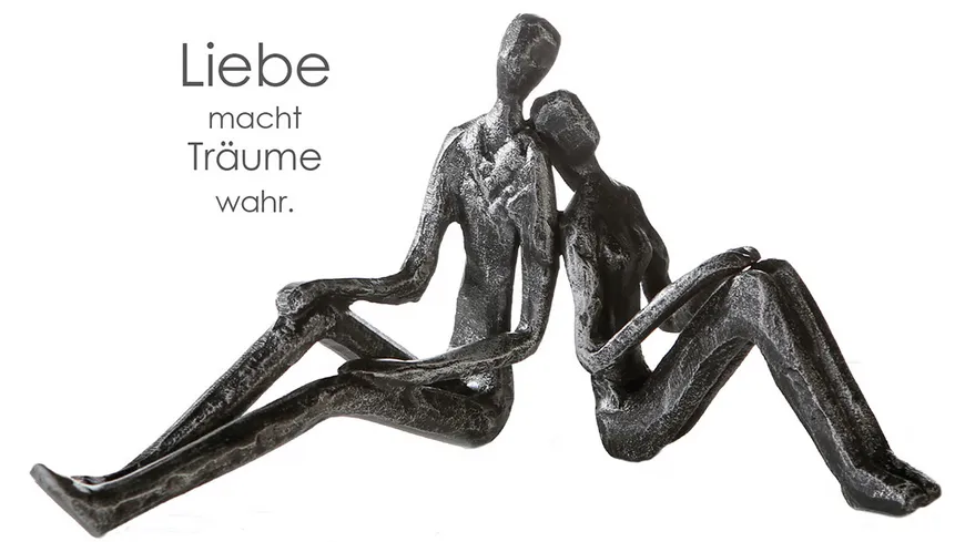 GILDE MODERN2 Skulptur Dreaming H=10cm silberfarben