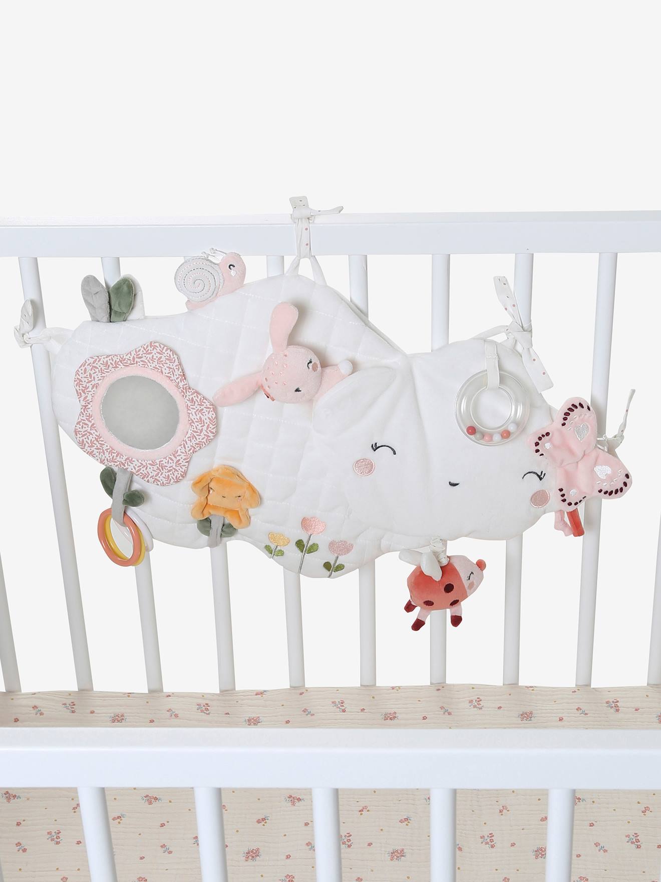 Panneau d'activités en tissu PAYS ROSE multicolore