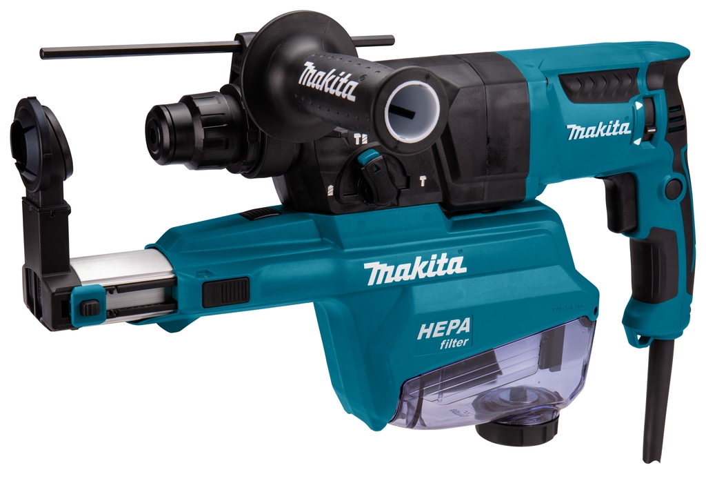 Makita HR2652J Combination Hammer 800W 2.4J with built-in dust extraction