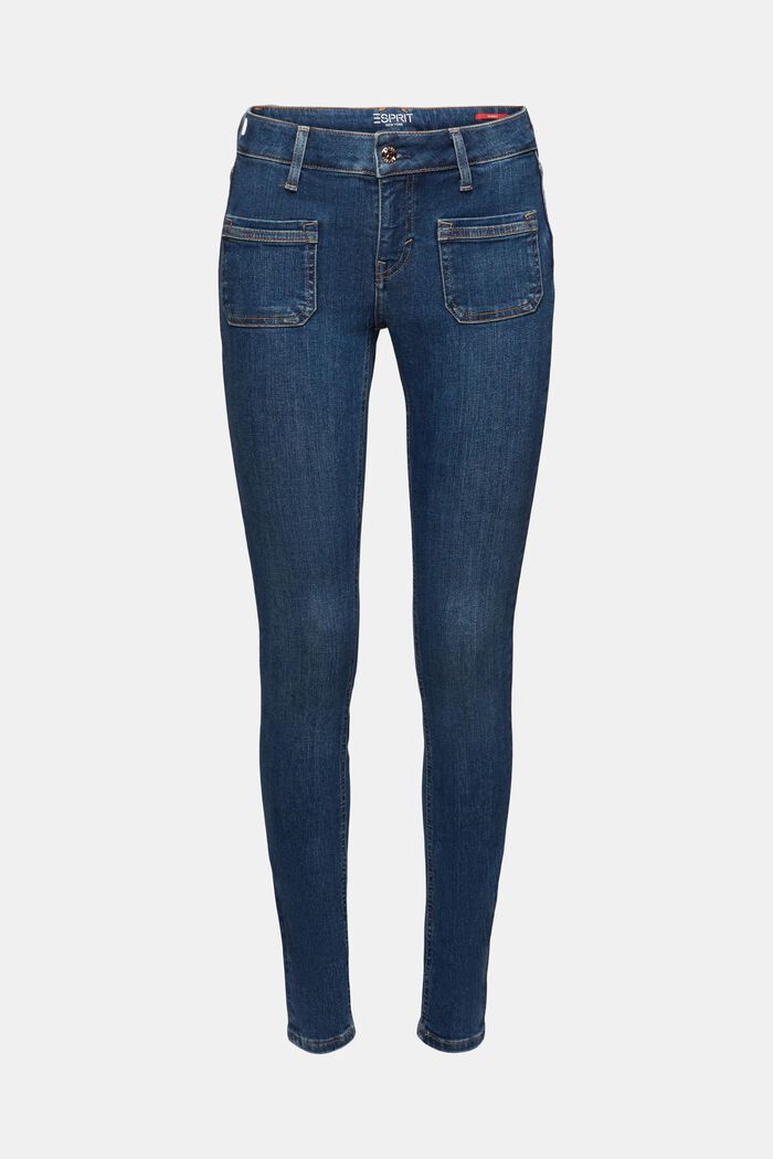 Skinny Jeans mit mittlerer Bundhöhe