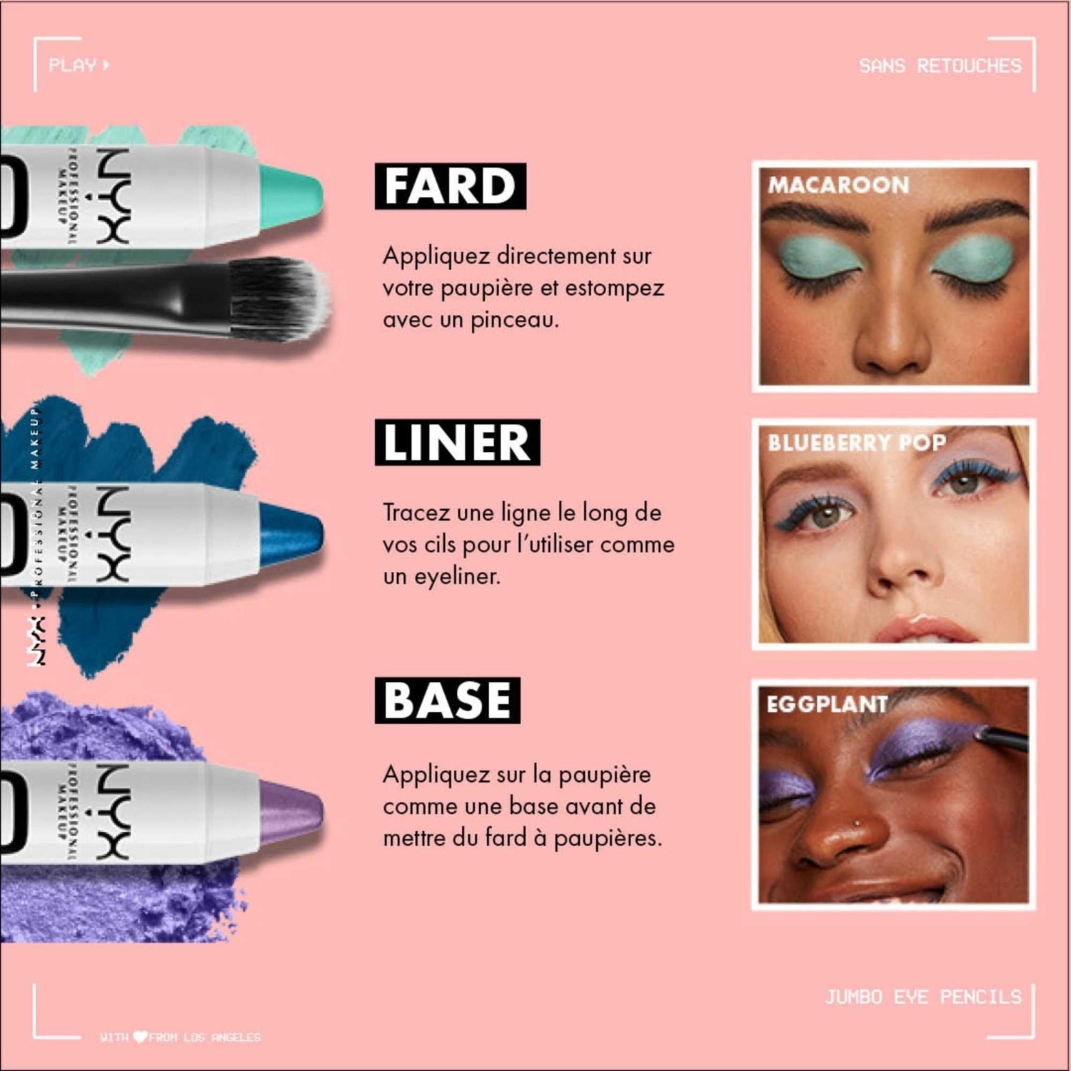 Maquillaje profesional NYX Jumbo