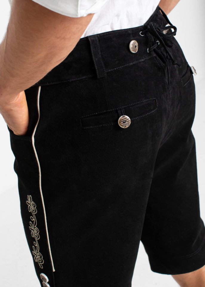 Kurze Trachtenlederhose, Regular Fit