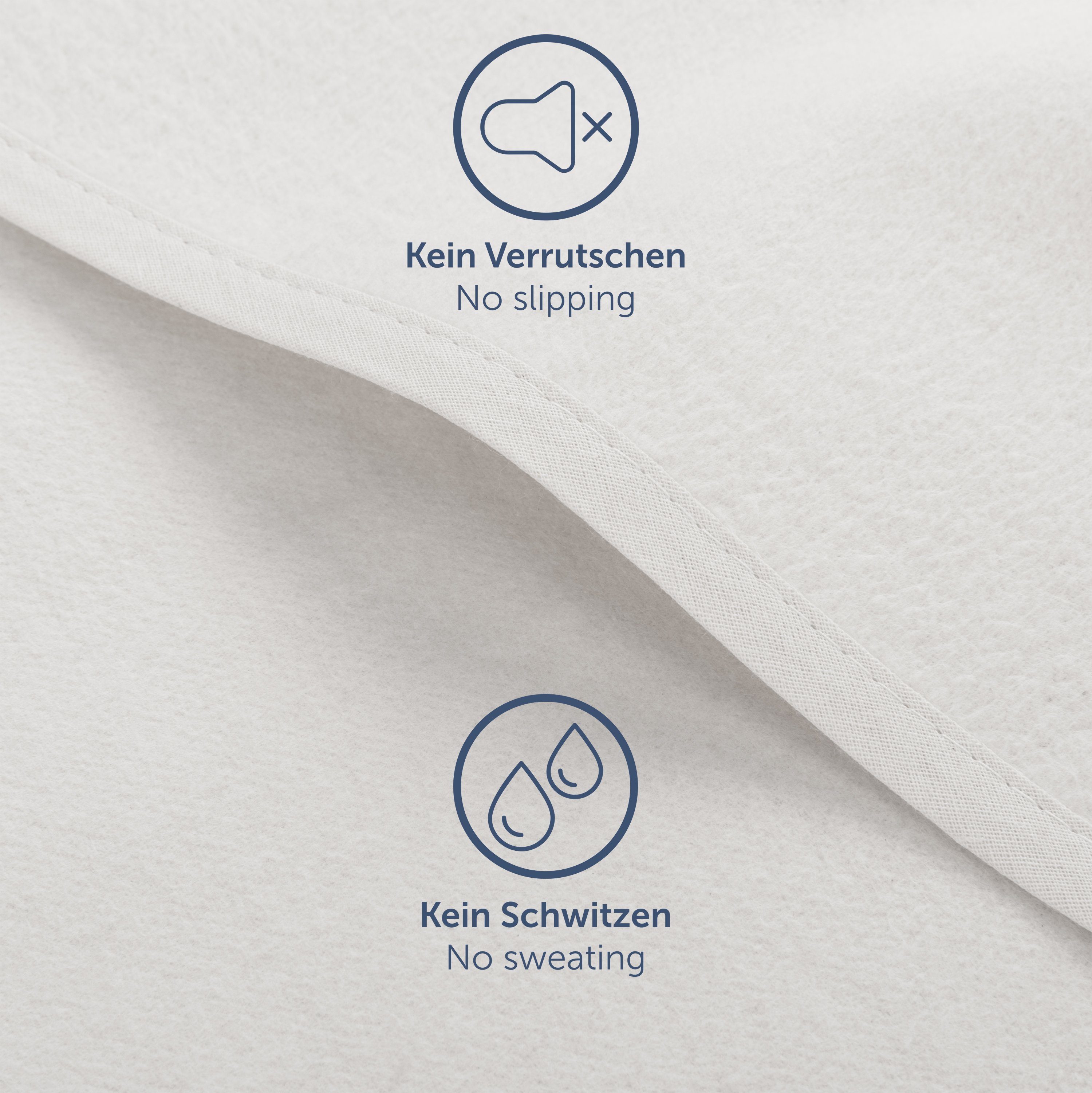 Matratzenschoner Blumtal Molton Atmungsaktive Premium Matratzenauflage Blumtal, 100% Baumwolle, Zertifizierte Qualität