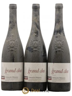 Saumur-Champigny Le Grand Clos Château de Villeneuve  2015 - Lot de 3 Bouteilles