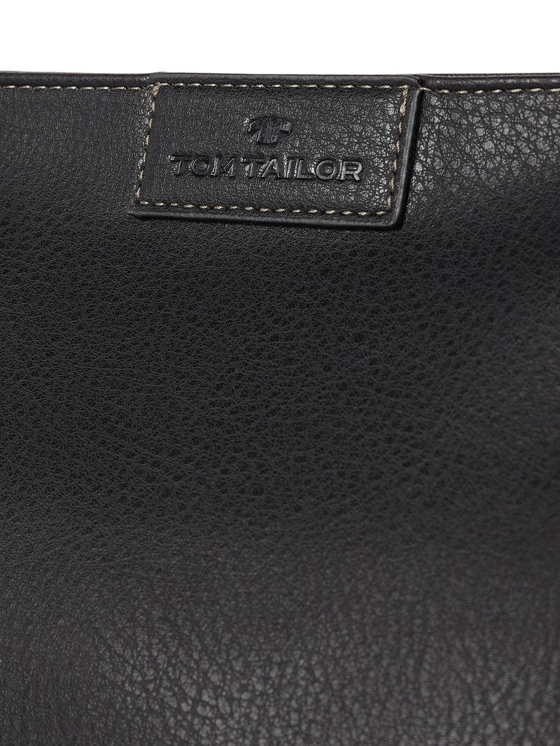 Shopper mit Reißverschluss Modell 'Miri' in schwarz