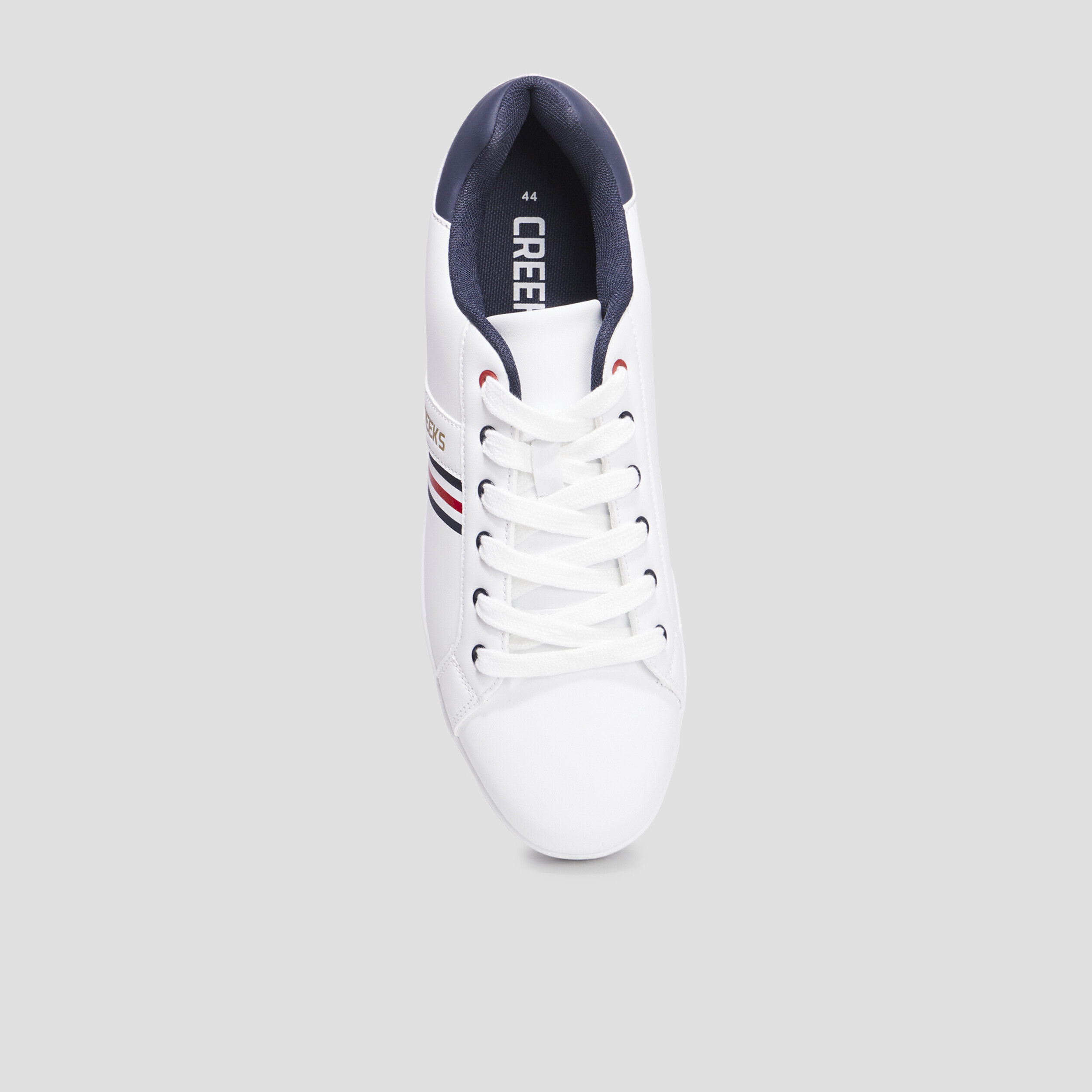 Tennis basses à lacets Creeks Tanix blanc homme | La Halle