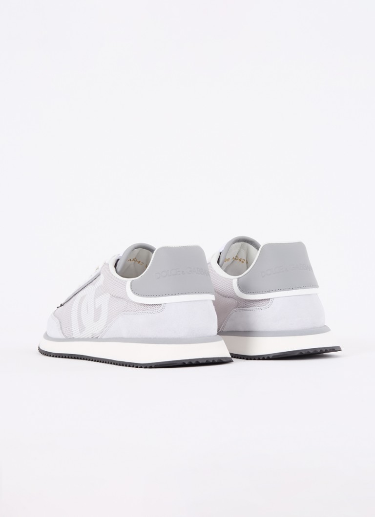 Sneakers Dolce & Gabbana in mesh imbottito con dettagli in pelle di vitello
