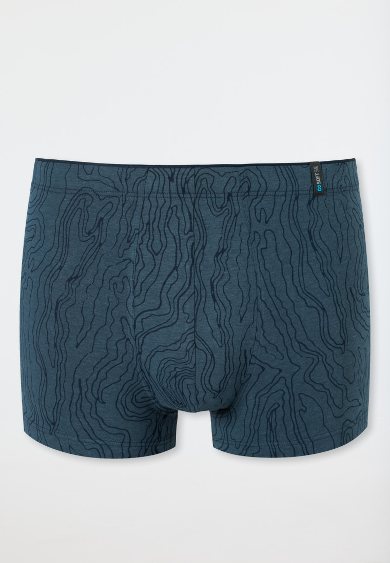Shorts Modal gemustert dunkelblau - Long Life Soft