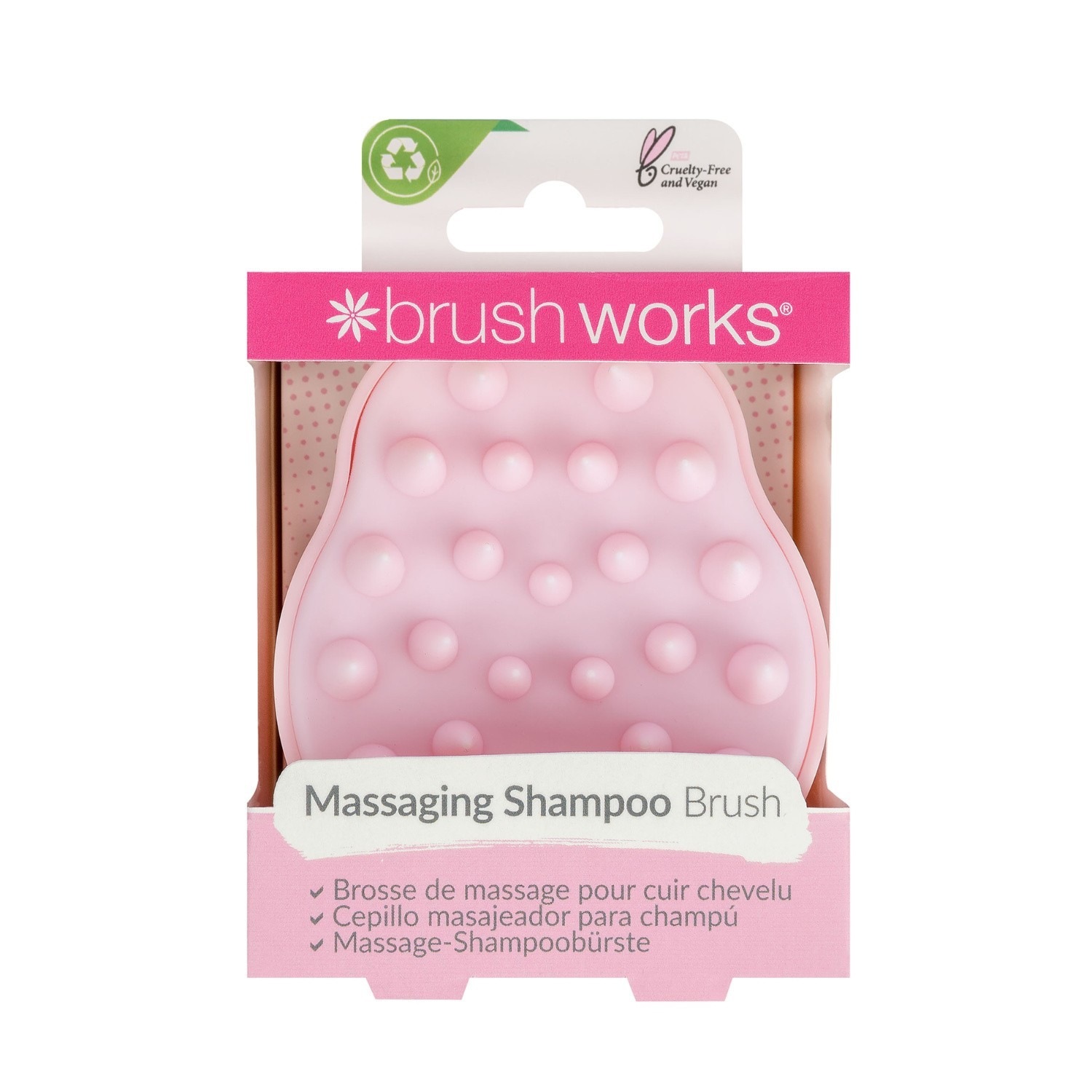Brosse à shampoing massante pour cuir chevelu Brushworks