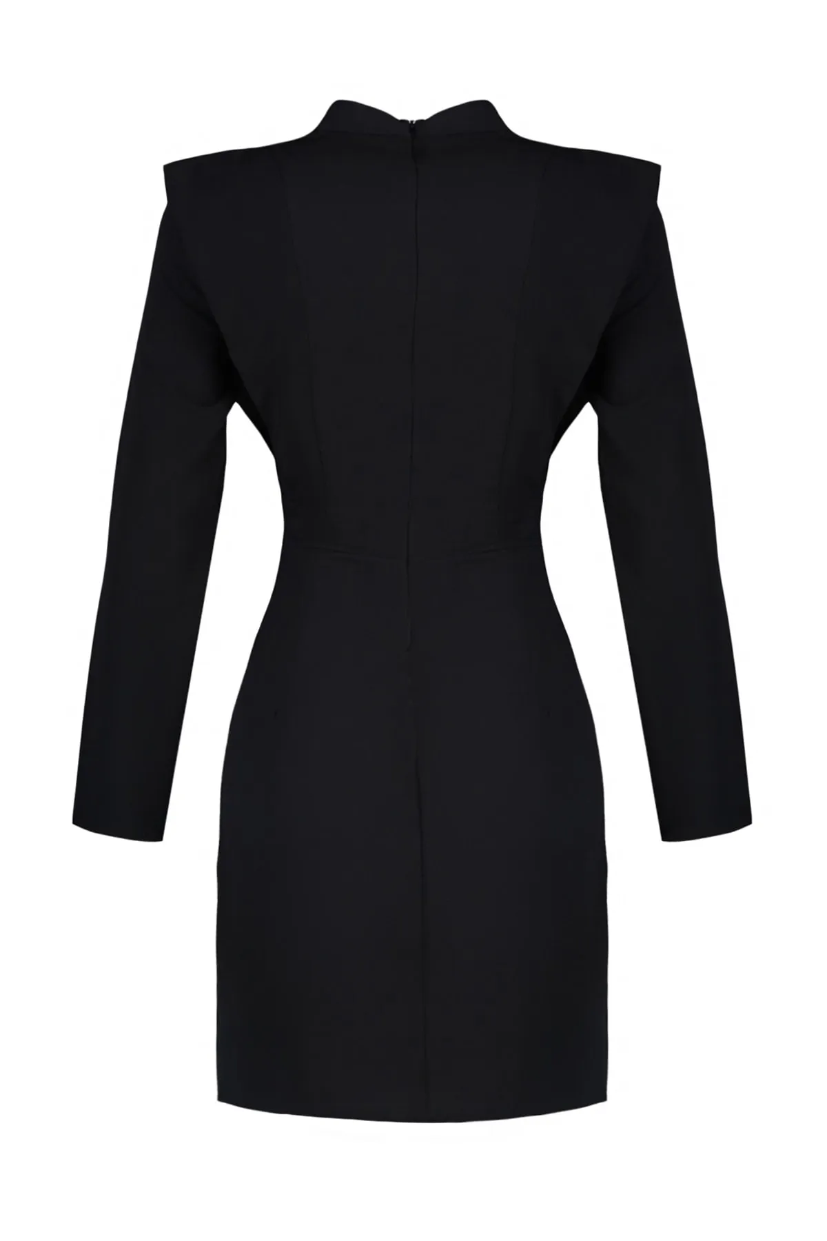 Trendyol Collection  Schwarzes Mini-Webkleid TWOAW23EL00900
