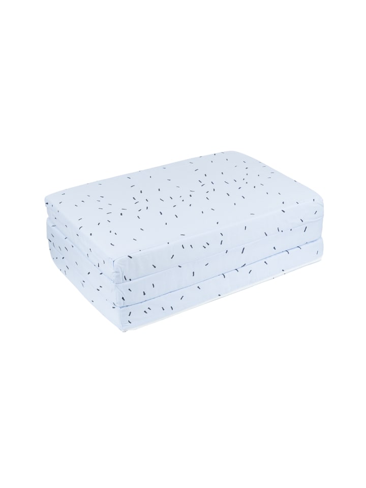 Kikkaboo Babybett-Faltmatratze Bear in blau günstig kaufen 60x120 cm