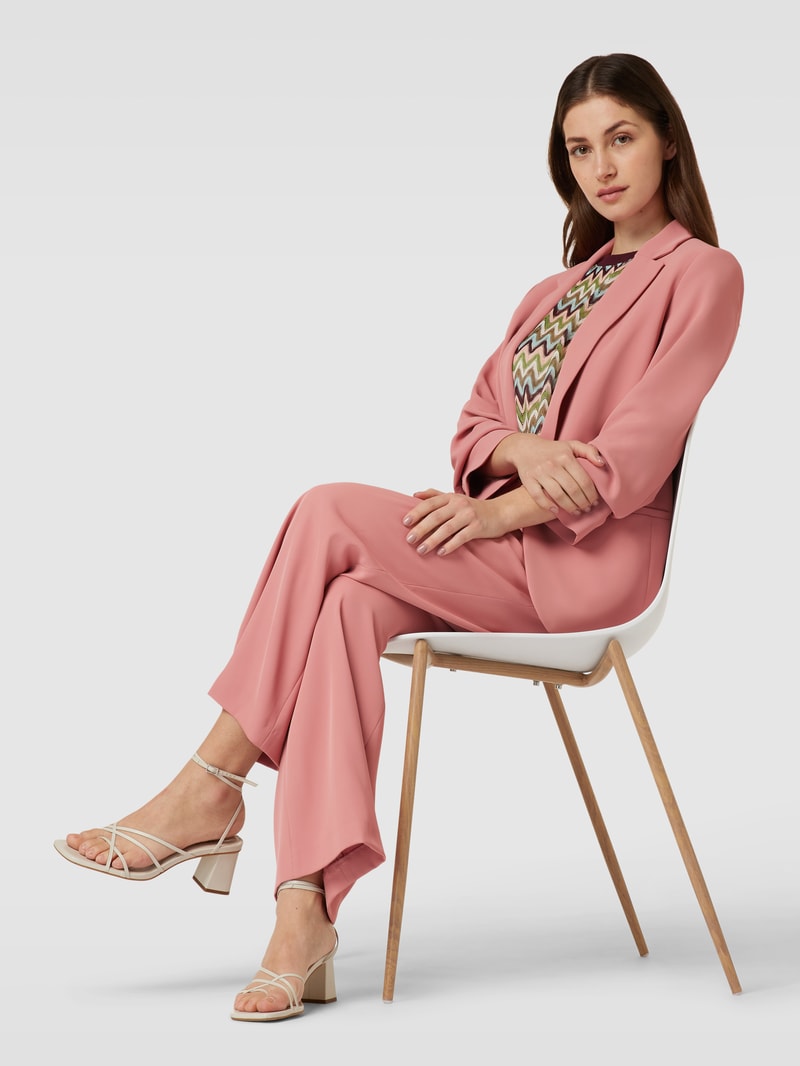 Blazer mit Reverskragen in rosa