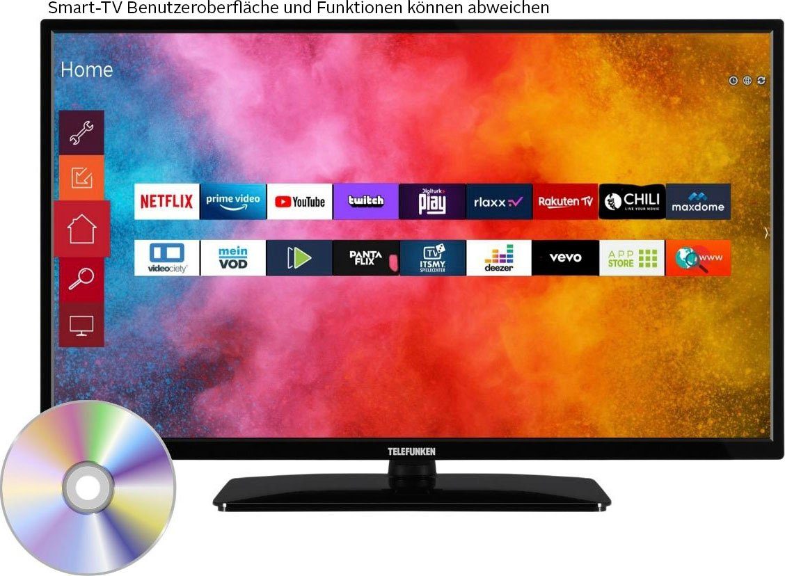 Telefunken D32H550M4CWDI LED-Fernseher (80 cm/32 Zoll, HD-ready, Smart-TV, integrierter DVD-Player)
