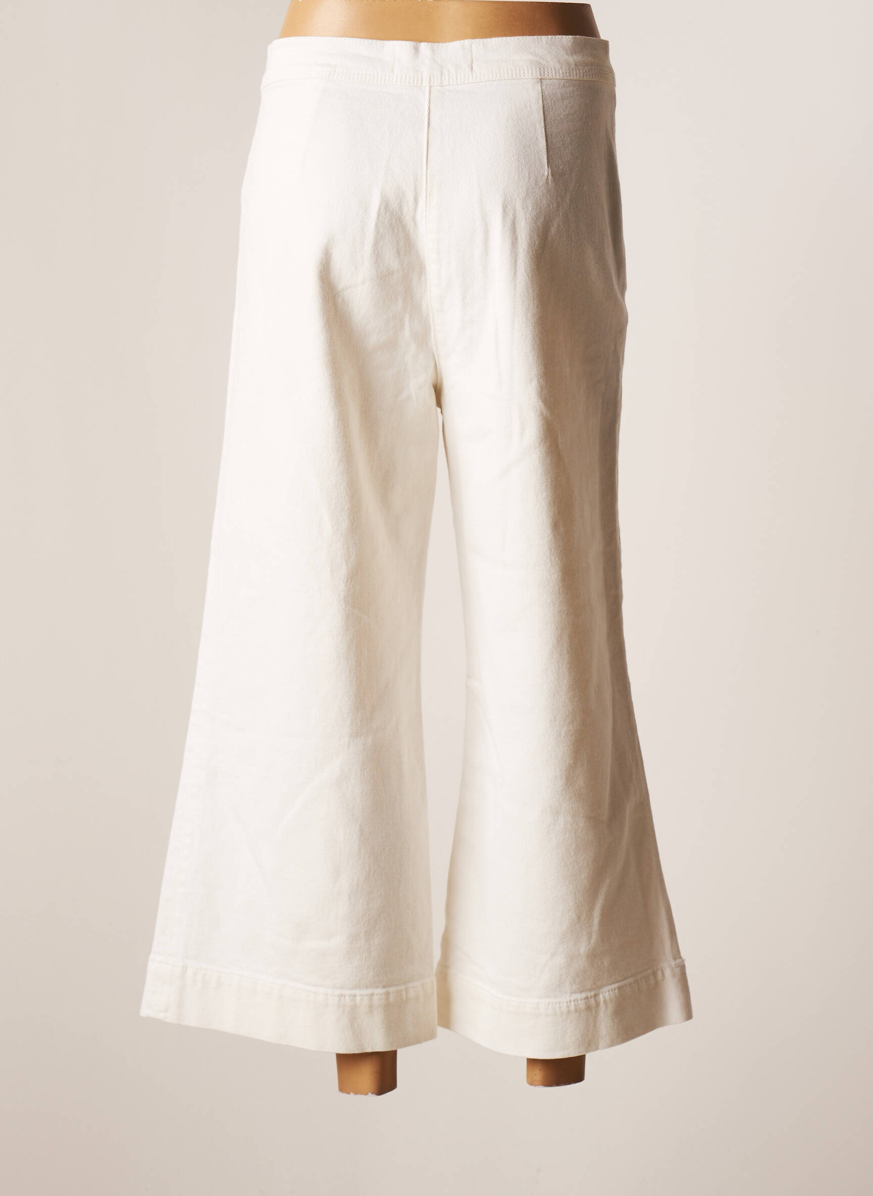 Le Fabuleux Marcel De Bruxelles Jeans Coupe Large Femme couleur blanc