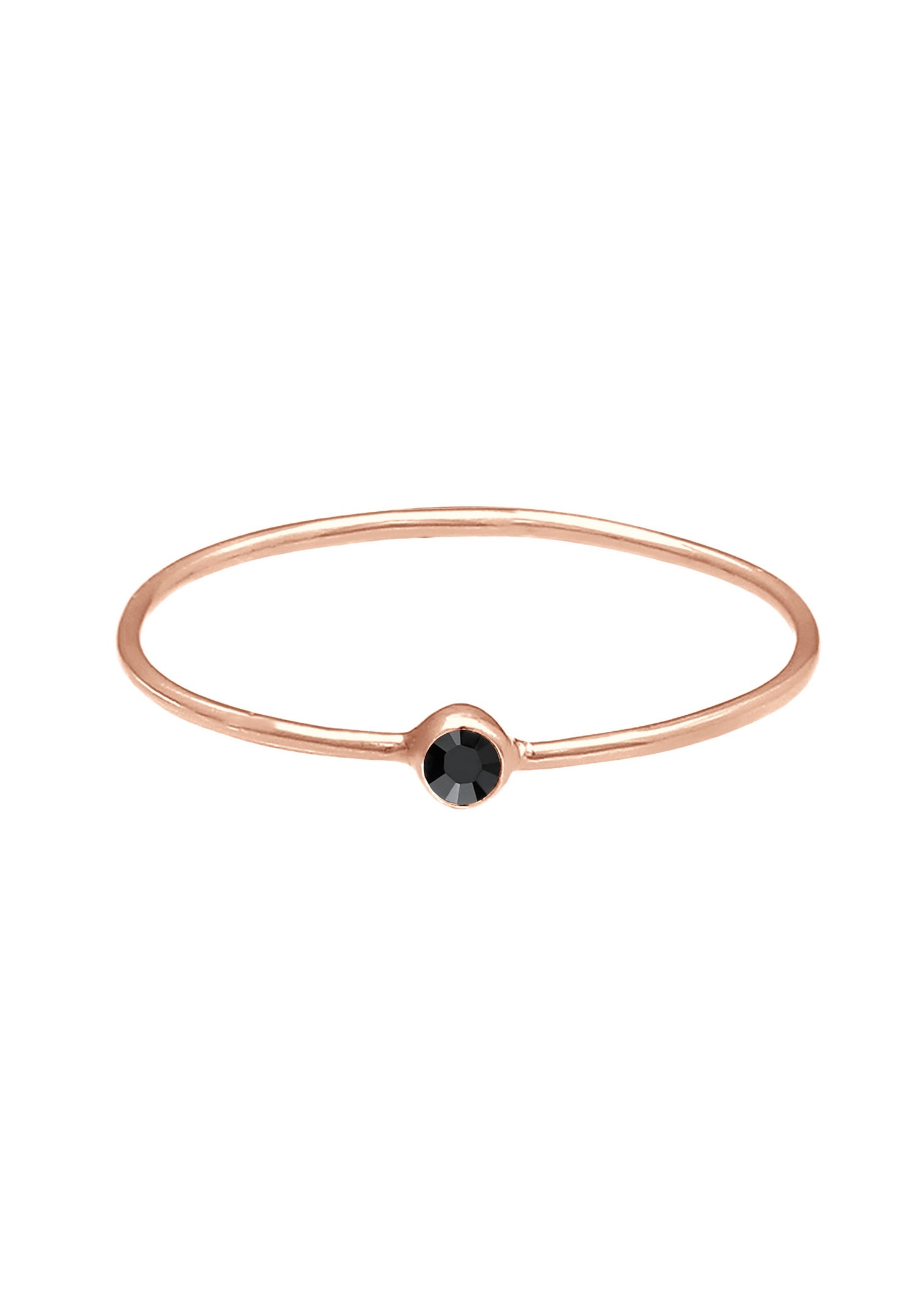 Collier Elli pour femme, au design minimaliste en filigrane orné de cristaux, en argent sterling 925.