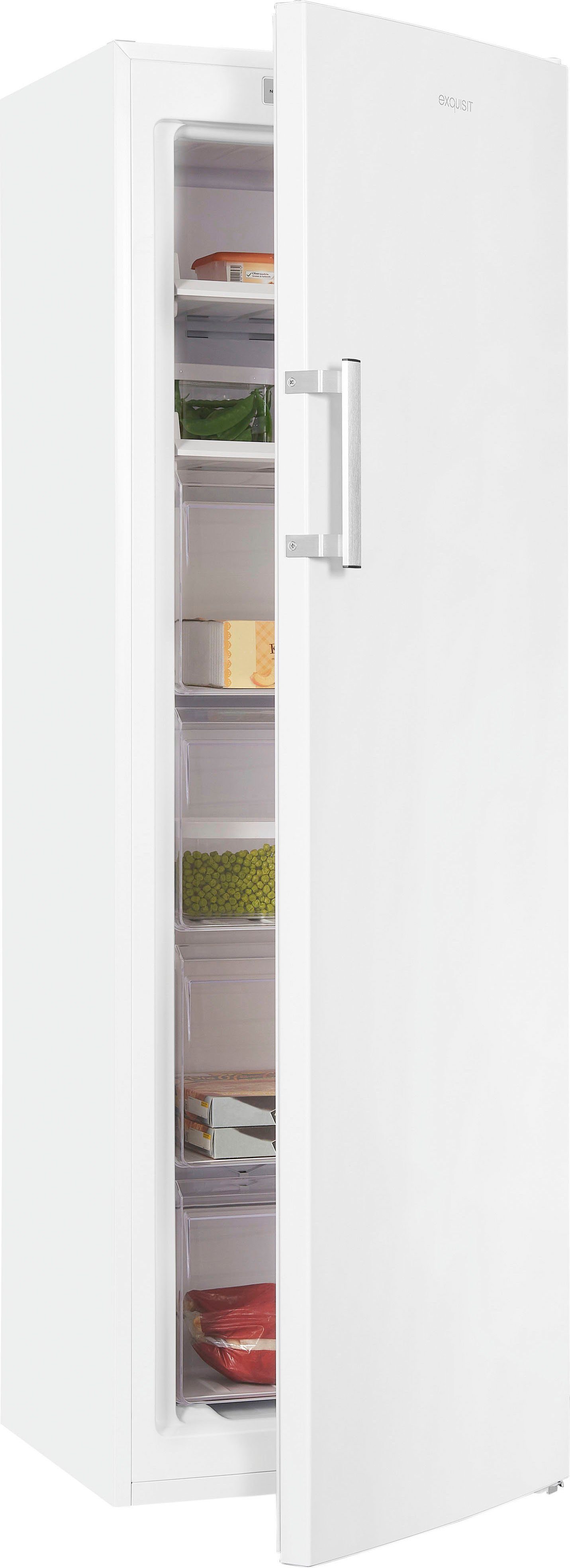exquisit Gefrierschrank GS271-NF-H-040D weiss, 170,5 cm hoch, 54 cm breit