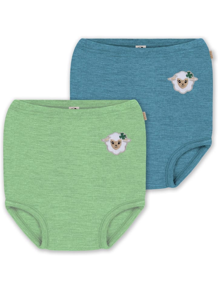Normani Outdoor Sports 2er Pack Baby Merino Windelhose Tokoroa in Blau/Grün günstig kaufen