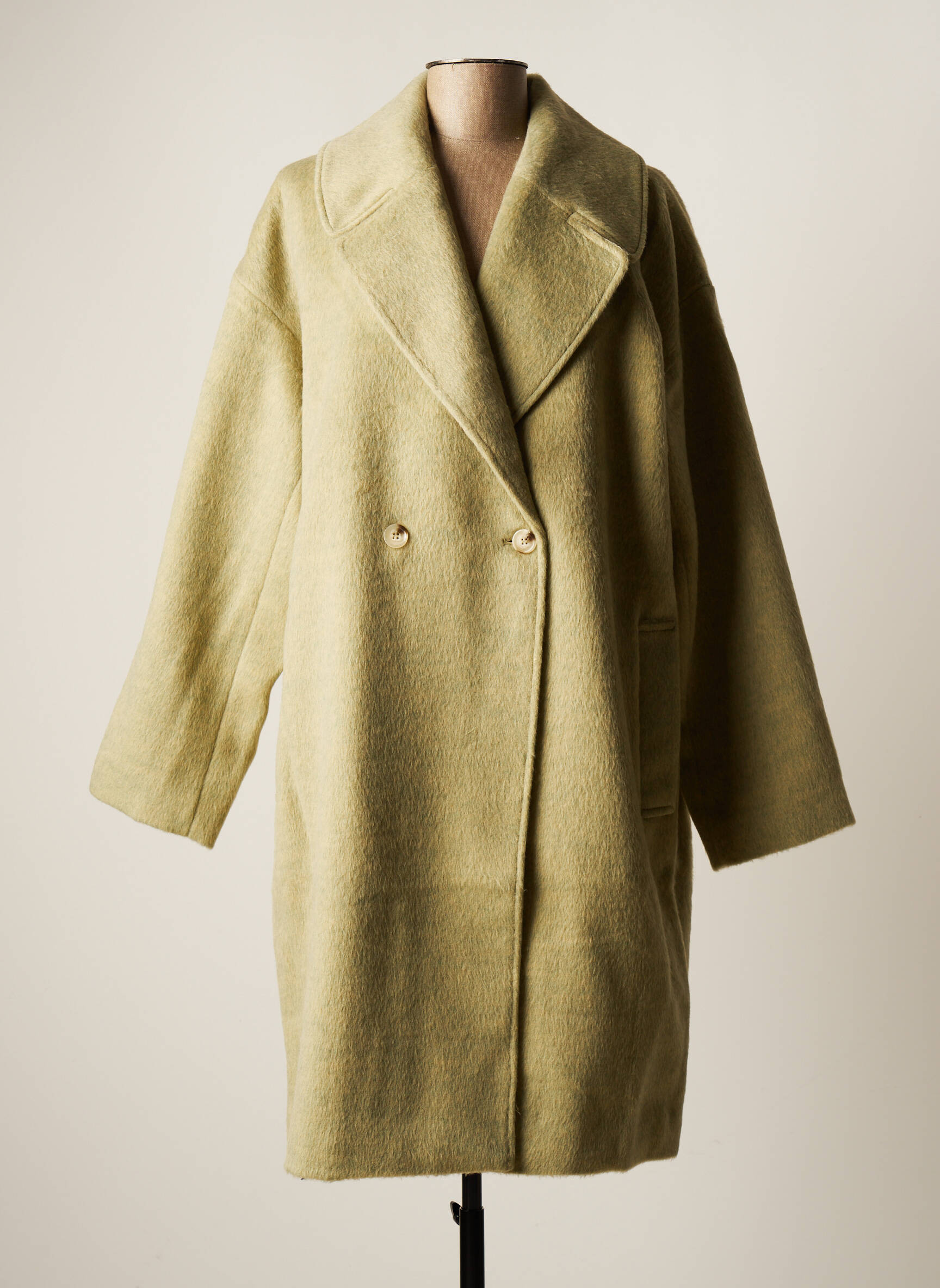 Frnch Manteaux Longs Femme couleur vert