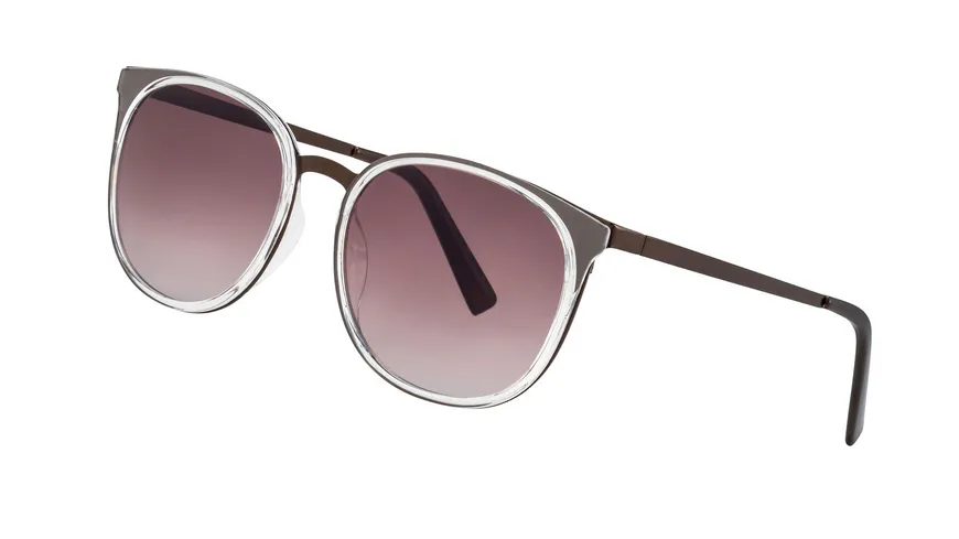 LEXXOO Sonnenbrille Metall dunkelbraun