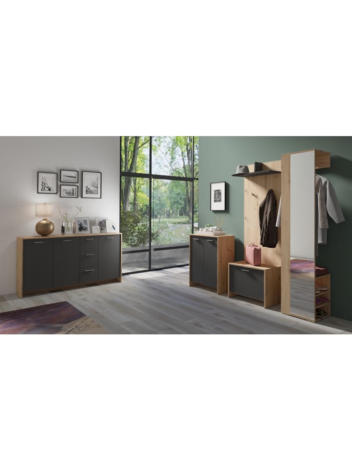 byLiving Garderobe Ben in Artisan Eiche - (B) 40 x (H) 184 x (T) 35 cm günstig kaufen onesize