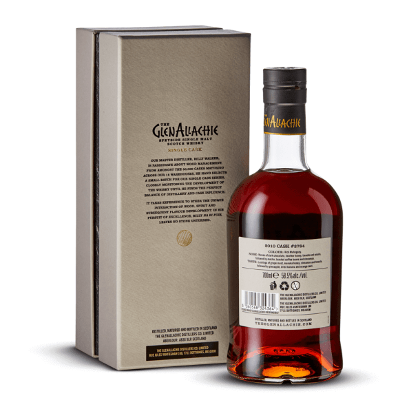 Glenallachie Single Cask V and B 10 Yo Px Puncheon 58,5% + étui