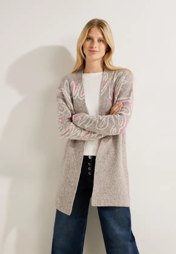 CECIL Offener Cardigan mit Wording