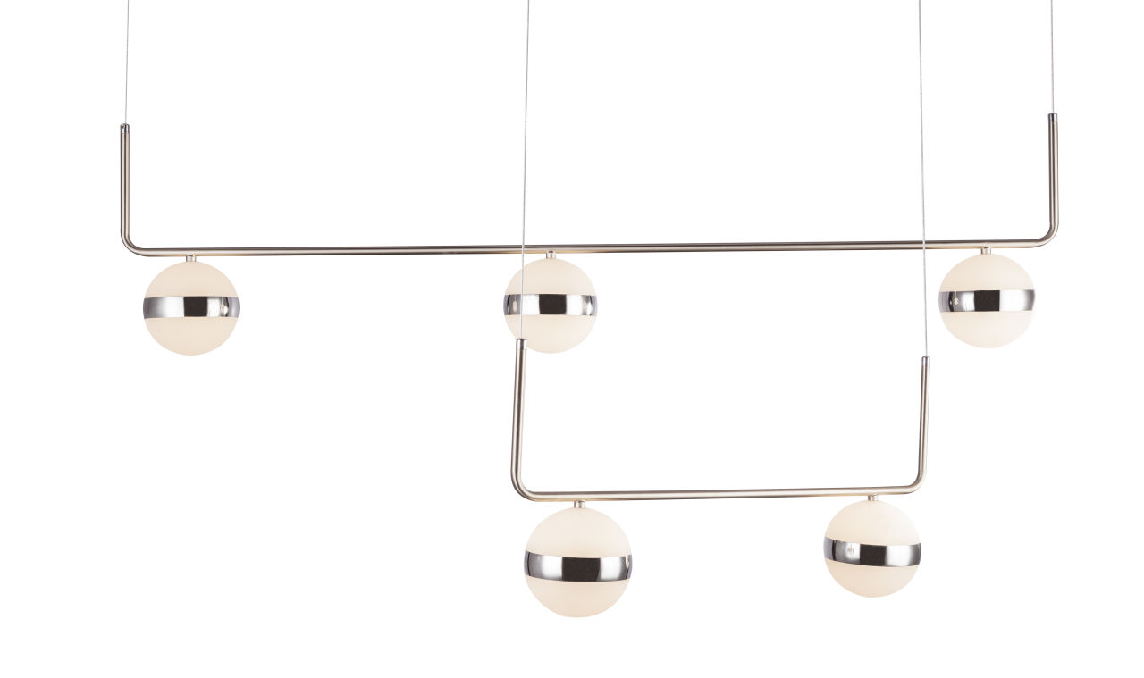 Globo Lighting - LOVEST - Hängeleuchte Metall Nickel matt, LED