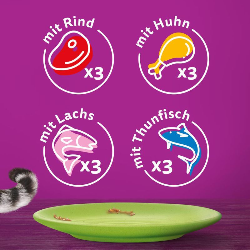 Jumbopack Whiskas 1+ Adult Frischebeutel 96 x 85 g