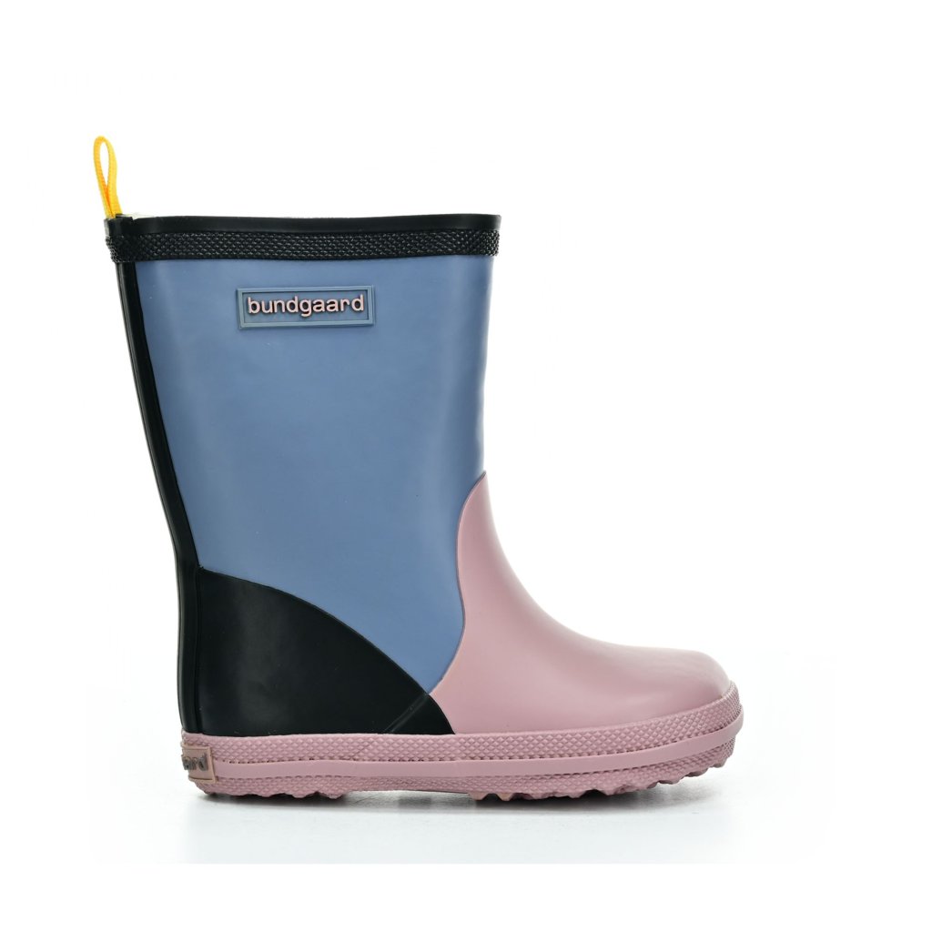 Bundgaard Charly High Warm Teal/Rose/Black gefütterte Barfuß Gummistiefel